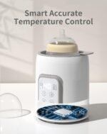 Bottle Warmer, Grownsy 8-in-1 Fast Baby Bottle Warmer with Timer, Safe for Breastmilk Nutrients, Accurate Temperature Control, with Defrost, Sterili-zing, Keep Warm, Heats Baby Food & Bottles - Image 3