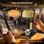 4.3" Coin Microscope 1000X for Error Coins, Digital LCD Magnifier with Anti-Glare Side Lights, 1080P USB PC View (Win/Mac), Rechargeable Scope for Numismatic Grading & Mint Marks - Image 4