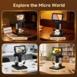 4.3" Coin Microscope 1000X for Error Coins, Digital LCD Magnifier with Anti-Glare Side Lights, 1080P USB PC View (Win/Mac), Rechargeable Scope for Numismatic Grading & Mint Marks - Image 5