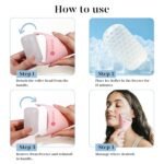 BAIMEI IcyMe Ice Roller for Face and Gua Sha Facial Tool Set, Ice Face Roller Reduces Puffiness Relieves Migraines Skin Care Tools, Self Care Gift for Women - Pink - Image 3