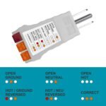 Outlet Tester, Circuit Breaker Finder for Grounding Products, Electric Outlet Tester Plug in Circuit Tester for Standard North American AC, Gray - Image 3