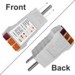Outlet Tester, Circuit Breaker Finder for Grounding Products, Electric Outlet Tester Plug in Circuit Tester for Standard North American AC, Gray - Image 5