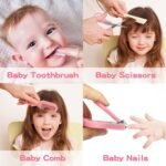 Baby Grooming Kit, Infant Safety Care Set with Hair Brush Comb Nail Clipper Nasal Aspirator,Baby Essentials Kit for Newborn Girls Boys (Pink Baby Grooming kit) - Image 4