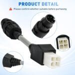 Club Car Handheld Adapter Cable 1307 Fit for Curtis Speed Code Programmer 1311/1313, 4-Pin Diagnostic Cable Adapter, Replaces OEM# 102251501 - Image 4