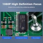 7" Digital Soldering Microscope with Remote for Electronics Repair, 1200X IPS Screen PCB Magnifier, 16M 1080P HDMI/USB Output, 2 Gooseneck Side Lights for SMD Microsoldering (MK7) - Image 4