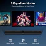 Sound Bar for Smart TV, Soundbar with Bluetooth/ARC/Opt/AUX Connect, Auto Volume Boost, 3 Equalizer Modes, 2 in 1 Detachable Soundbar for TV/PC/Gaming/Projectors - Image 5