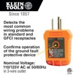 Klein Tools 80025 Outlet Tester Kit with GFCI Tester and Non-Contact Voltage Test Pen, 2-Piece - Image 3