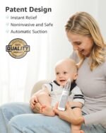 GROWNSY Nasal Aspirator for Baby, Electric Baby Nose Sucker with Larger Suction Chamber and More Powerful Suction, Automatic Nose Cleaner with Music and Light Soothing Function - Image 4