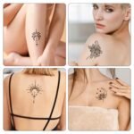 20 Sheets Temporary Tattoo Stencil Kit, Tattoo Templates for Real Tattoos Mehndi Stencils for Kids Teens Adults Body Paint - Image 5