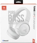 JBL Tune 510BT - Bluetooth headphones with up to 40 hours battery, microphone for call, foldable and comfortable, Android and iOs compatible (White) - Image 7