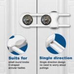 Cabinet Locks for Babies,Child Proof Cabinet Locks,4 Pack U-Shaped Baby Proofing Cabinets,Child Locks for Cabinets and Drawers,Child Safety Cabinet Locks with Adjustable(White) - Image 3