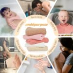 Muslin Burp Cloths 100% Cotton Baby Burp Cloths Soft, Absorbent 10x20 inches for Girls and Boys Baby Essentials - Image 4