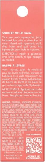 e.l.f. Squeeze Me Lip Balm, Moisturizing Lip Balm for A Sheer Tint of Color, Infused with Hyaluronic Acid, Vegan & Cruelty-Free - Image 6