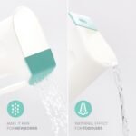 Frida Baby Control The Flow Bath Rinse Cup, Tear Free Rinser to Wash Hair and Body with Easy Grip Handle and Removable Rain Shower, Made in USA - Image 3