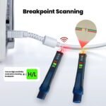 Voltage Tester, Non Contact Voltage Detector, Circuit Tester Dual Range Voltage Sniffer 12V-1000V/48V-1000V, Live Wire Tester with Alarm and Flashlight, Electrical Tester with LCD Display - Image 3