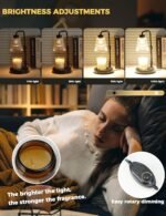 Candle Warmer Lamp with Timer Dimmable, Birthday Gifts for Women Mom, House Warming Gifts New Home Decor, Wax Melt Warmer for Jar Candles with 2 Bulbs - Image 3