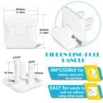 Outlet Covers Babepai 38-Pack White Child Proof Electrical Protector Safety Improved Baby Safety Plug Covers - Image 3