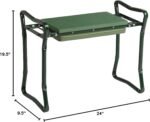 Gardener's Supply Company Garden Kneeler and Portable Stool | Extra Wide & Soft Kneeler for Outdoor Flower Beds and Raised Bed Planting | Ideal Gardening Gifts for Grandparents & Senior Gardeners - Image 3