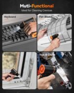 WOLFBOX MF50 Compressed Air Duster-110000RPM Super Power Electric Air Duster, 3-Gear Adjustable Mini Blower with Fast Charging, Dust Blower for Computer, Keyboard, House, Outdoor and Car - Image 4