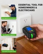 HUEPAR 2-in-1 NCV GFCI Outlet Tester, Electrical Circuit Tracer Voltage Testers with LCD Display for Standard 3-Wire 30-150V AC Electrical Outlet Test- SK3001 - Image 5