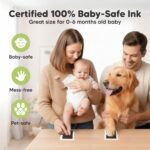 4-Pack Inkless Baby Hand and Footprint Kit - Mess Free Ink Pad for Newborn Keepsake, Dog Nose & Paw Print Kit, Clean Touch Ink Pad for Baby Hand & Footprints, Ideal New Mom Gifts (Jet Black) - Image 4