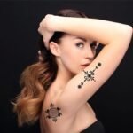 Tattoo Stencils for Kids Adults, 16 Sheets Henna Tattoo Stencil Kit, Mehndi Stencils for Hands, Henna Tattoo Stencils for Real Tattoos, Henna Stencils for Halloween Ramadan Moon Festival - Image 6