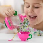 Baby Alive Bubbly Tea Party Berry Boo Doll with Teapot Accessories, Black Hair, 11 Inches, Toys for 3 Year Old Girls and Boys & Up - Image 6