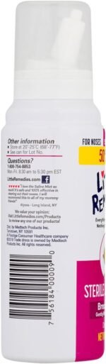 Little Remedies Sterile Baby Saline Nasal Mist, Safe for Newborns to Relieve Stuffy and Dry Noses, 3 Fl Oz - Image 6