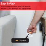 Power Gear Receptacle Tester, Standard 3-Wire, Circuit Analyzer, 110-125 VAC, 6 Visual LED Tests, ETL Listed – 50542 Gray - Image 3