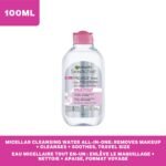 Garnier Micellar Cleansing Water, All-in-1 Makeup Remover and Facial Cleanser, For All Skin Types, 3.4 Fl Oz (100mL), 1 Count (Packaging May Vary) - Image 5
