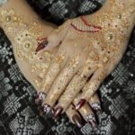Henna Tattoo Stencils Kit, 18 Sheets Self-Adhesive Templates, Indian Mehndi Designs for Hands, Traditional Body Art - Image 5