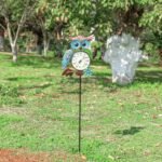MUMTOP Outdoor Thermometer, 42 Inch Metal Owl Garden Stake Outside Wall Thermometer for Patio, Yard and Garden - Image 5
