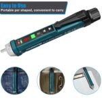 Non-Contact Voltage Tester with 9 Gear Adjustable Sensitivity Voltage Detector AC Circuit Tester Tool LCD Display LED Flashlight Buzzer Alarm Range12V-1000V & Live/Null Wire Judgment AC1 - Image 4