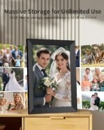 Frameo Digital Picture Frame, 10.1 Inch Smart WiFi Digital Photo Frame Electronic with 1280x800 HD IPS Touch Screen, Auto-Rotate, Wall Mountable, Share Photos/Videos Instantly via Frameo App - Image 3