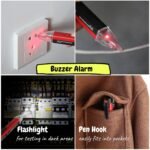 Mr. Pen Voltage Tester, Non Contact AC Voltage Detector, Electric Tester Pen, Red & Black - Image 7