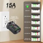 Outlet Tester for GFCI and Standard North American 120V AC Electrical Outlets, Receptacle Tester, Home & Professional Use, Detects Common Wiring Problems, ETL Listed - Image 3