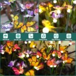TONULAX Solar Garden Lights - Swaying Butterfly Light, Swaying in The Wind, Solar Outdoor Lights, Yard Patio Pathway Decoration, High Flexibility Iron Wire & Realistic Butterflies (2 Pack) - Image 3