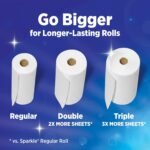 Sparkle Pick-A-Size Paper Towels, Spirited Print Design, 6 Double Rolls (660 Sheets Total) - Strong 2-Ply Towels for Kitchen Cleanup and Everyday Messes - Image 4