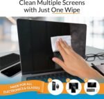 iCloth Large Screen Cleaning Wipes for Electronics, Lint-Free and Streak-Free, Fast-Drying, Removes Dust, Fingerprints, and Smudges (100 Wipes) - Image 4