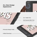 HUION Kamvas 13 (Gen 3) Drawing Tablet with Screen,13.3" Full-Laminated Art Tablet with Anti-Sparkle Canvas Glass 2.0, 99% sRGB, PenTech 4.0, 16384 Pen Pressure, Dual Dial for PC, Mac, Android, Black - Image 5