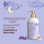 SheaMoisture Baby Shampoo & Bath Milk Manuka Honey & Lavender for Delicate Hair and Skin Nighttime Skin and Hair Care Regimen 13 oz - Image 4