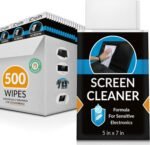 iCloth Large Screen Cleaning Wipes for Electronics, Lint-Free and Streak-Free, Fast-Drying, Removes Dust, Fingerprints, and Smudges (500 Wipes)