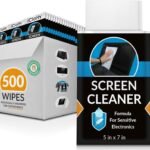 iCloth Large Screen Cleaning Wipes for Electronics, Lint-Free and Streak-Free, Fast-Drying, Removes Dust, Fingerprints, and Smudges (500 Wipes)