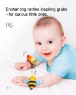 Infinno Baby Wrist Rattle Socks and Foot Finder Set, Perfect Baby Toys for 0-12 Months Newborn Boys and Girls As Shower Gifts, Garden Bug Series - Image 3
