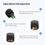 GFCI Outlet Tester with LCD Display, Standard 3-Prong 110V-250V AC Outlet Tester Plug in,Voltage Socket Checker,Electrical Diagnostic Tool for Home Outlets - Image 4