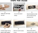 Floral Mehndi Sticker for Hands – Reusable Henna Stencil for Easy Mehndi Design, Festivals & Weddings AP2 - Image 5
