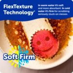 Scrub Daddy Scrub Mommy Sponges - Dish Scrubber + Non-Scratch Cleaning Sponges Kitchen, Bathroom + Multi-Surface Safe - Dual-Sided Dish Sponges for Scrubbing - Online Exclusive (3 Count) - Image 3