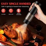 Electric Salt and Pepper Grinder Set Automatic Battery Pepper Mill Shakers Adjustable Coarseness Upgraded Larger Capacity with Led Home and Kitchen Appliances Birthday Gifts for Women Mom - Image 3