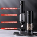Electric Salt and Pepper Grinder Set Automatic Battery Pepper Mill Shakers Adjustable Coarseness Upgraded Larger Capacity with Led Home and Kitchen Appliances Birthday Gifts for Women Mom - Image 6