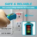 allsun Non-Contact AC Voltage Tester Pen 12-1000V, Dual Sensitivity & LED Flashlight, Live/Neutral Wire Breakpoint Finder, Auto Power-Off, Electrical Circuit Detector for Outlets, Wires, Breakers - Image 5